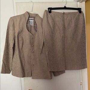 Dana Kay Brown V-neck Long Sleeve Dress